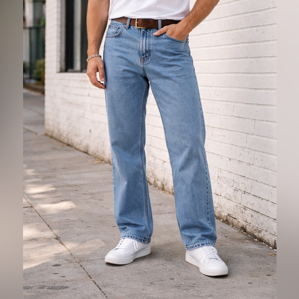 Flying A Jeanswear‎ Men’s Jeans 34x30 Light Wash 100% Cotton Cut 016